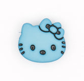 Blauwe Kitty Knoop 18x17mm Knopen KNP00042